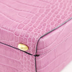 Celine Shape Pressed Leather Pink Handbag — view 5