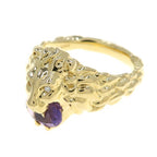 Gucci Lion Head Ring Amethyst — view 2