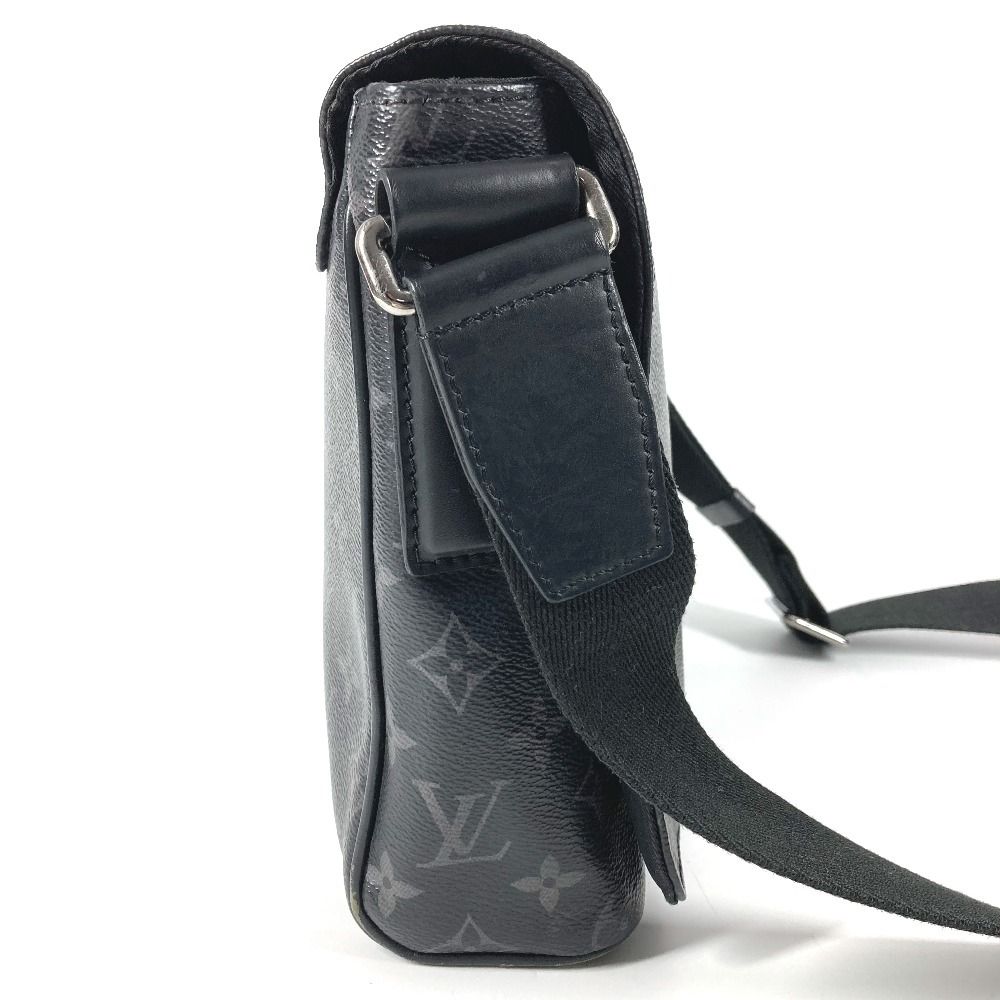 Louis Vuitton Shoulder Bag District PM NM Monogram Eclipse Canvas Black — view 4