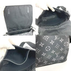 Louis Vuitton Shoulder Bag District PM NM Monogram Eclipse Canvas Black — view 8