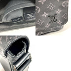 Louis Vuitton Shoulder Bag District PM NM Monogram Eclipse Canvas Black — view 9