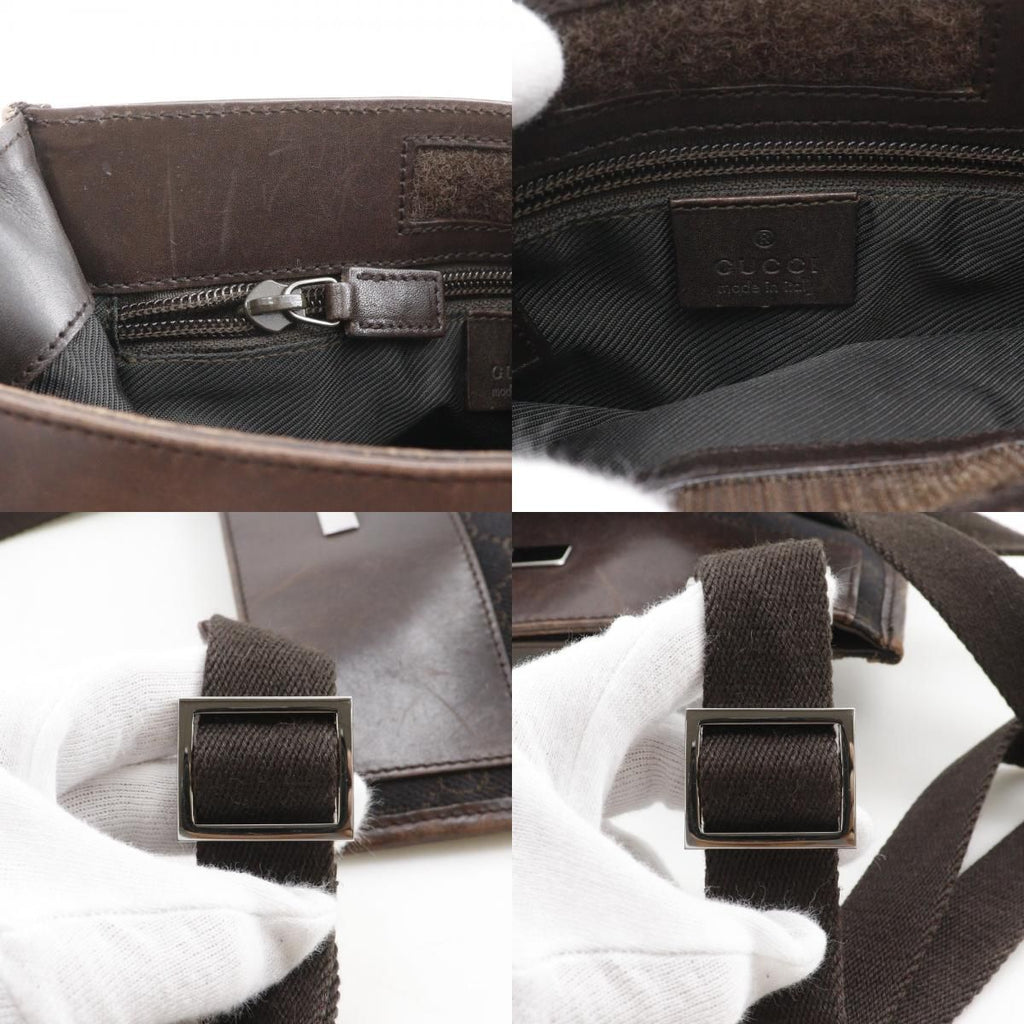Gucci GG Canvas Brown Shoulder Bag — view 8