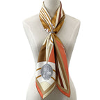 Hermes Scarf Carre 90 les Jeux D'hermes Game Silk Orange Multicolor — view 7