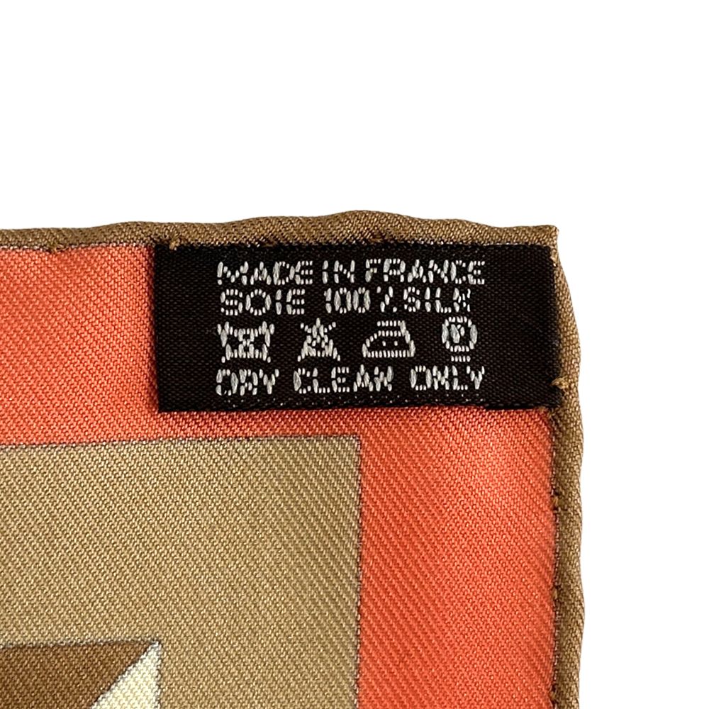 Hermes Scarf Carre 90 les Jeux D'hermes Game Silk Orange Multicolor — view 5