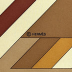 Hermes Scarf Carre 90 les Jeux D'hermes Game Silk Orange Multicolor — view 4