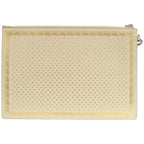 Gucci Sega Guccy Print Second Leather Ivory White Clutch — view 2