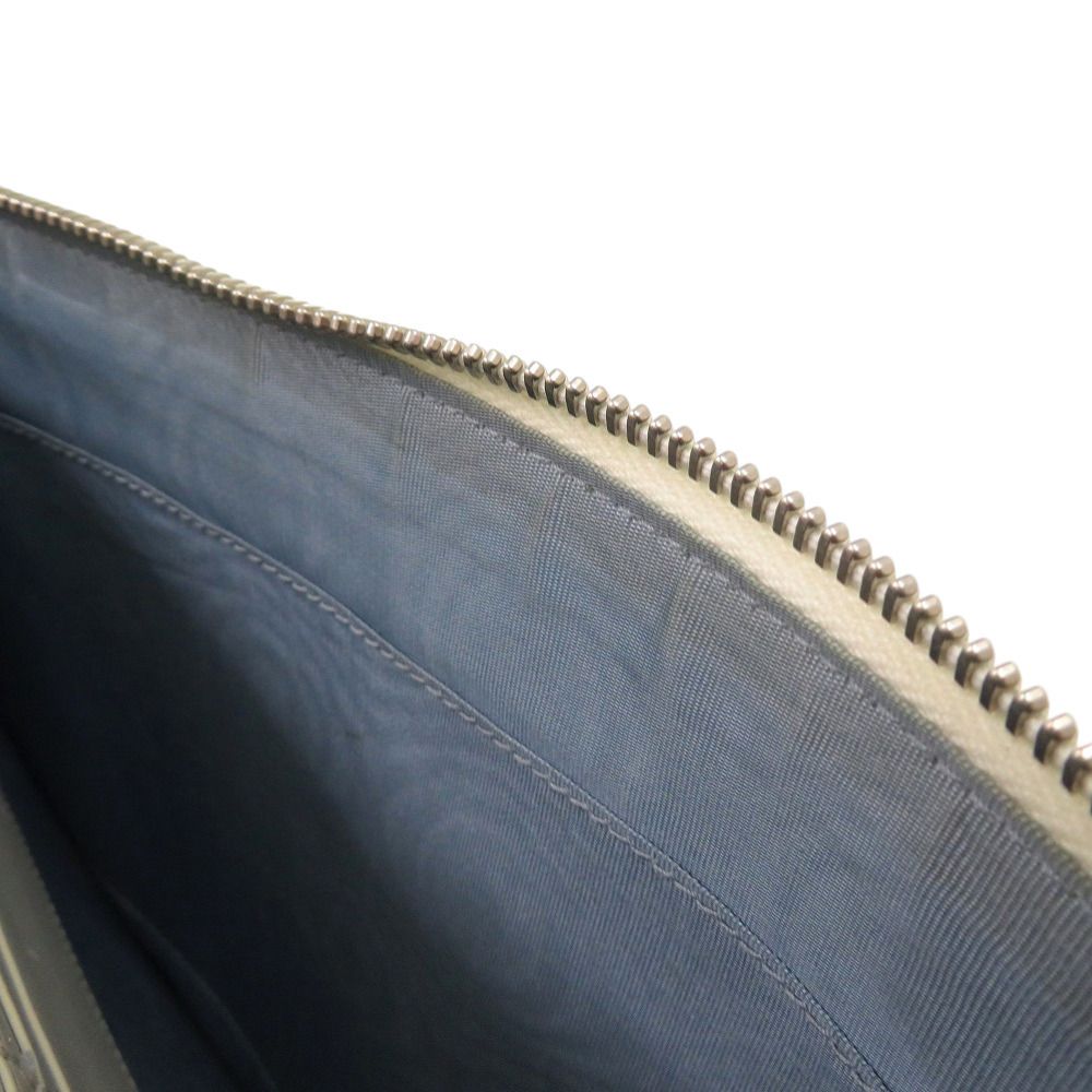 Gucci Sega Guccy Print Second Leather Ivory White Clutch — view 8