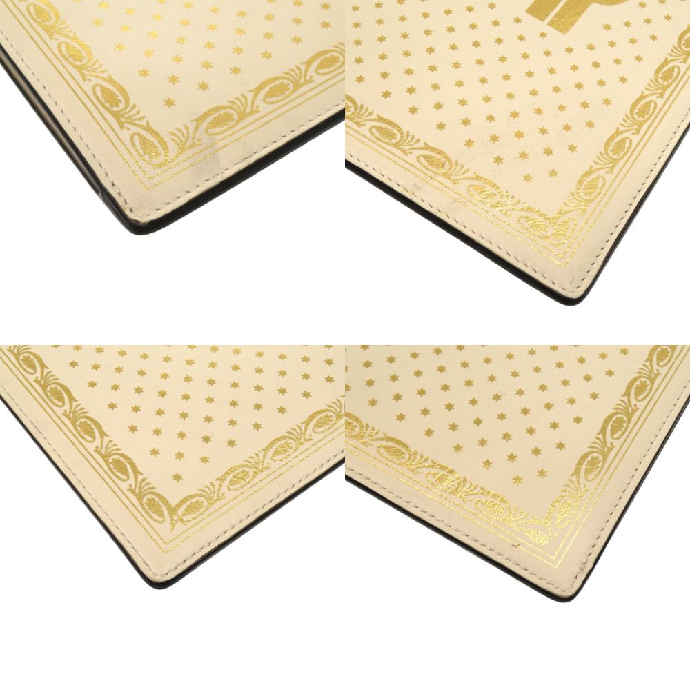 Gucci Sega Guccy Print Second Leather Ivory White Clutch — view 4