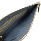 Gucci Sega Guccy Print Second Leather Ivory White Clutch — view 5