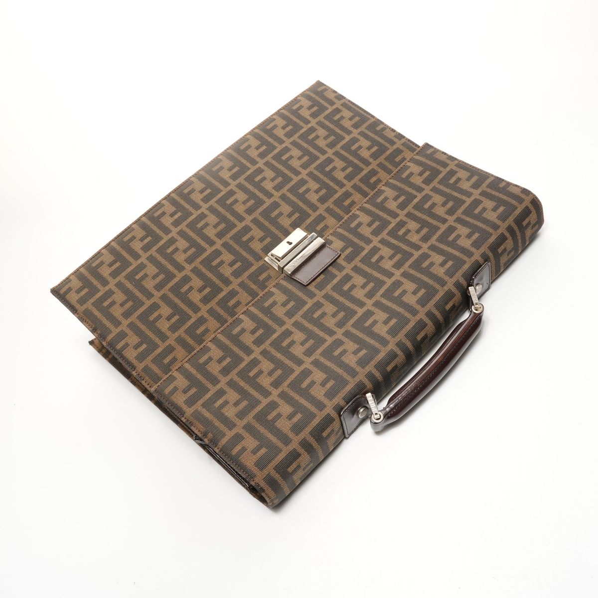Fendi Handbag Canvas Zucca Briefcase Business — view 9