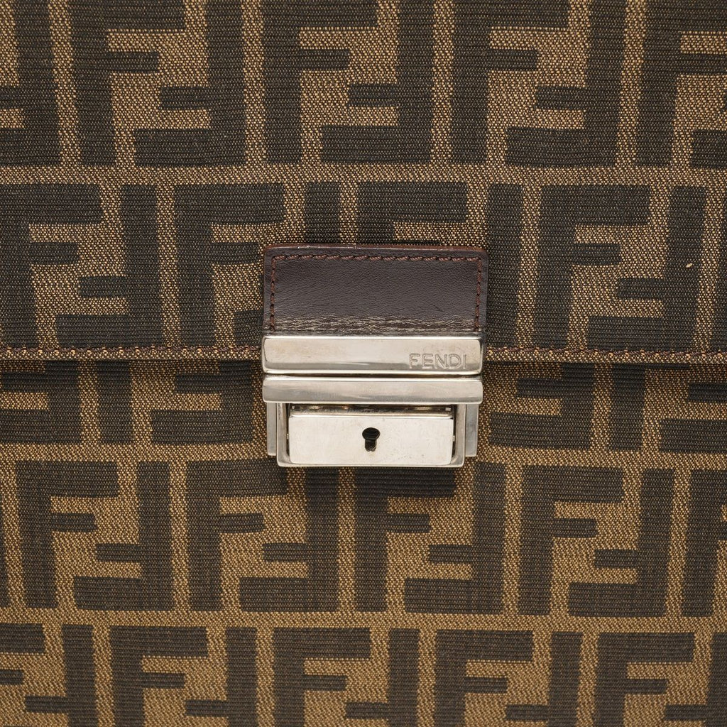 Fendi Handbag Canvas Zucca Briefcase Business — view 8