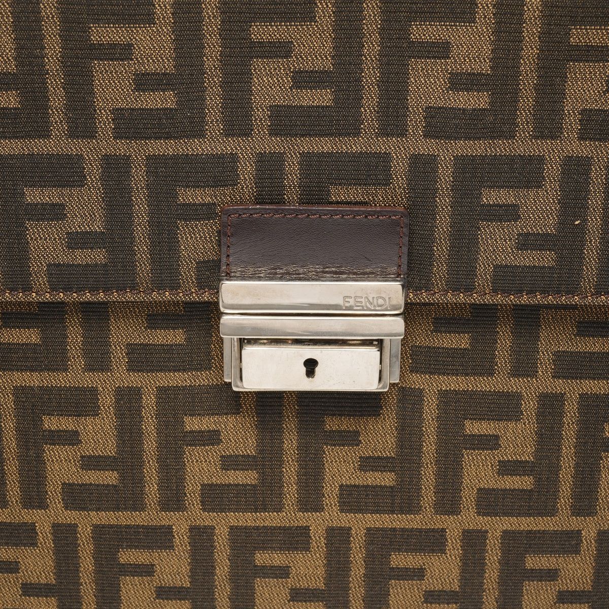 Fendi Handbag Canvas Zucca Briefcase Business — view 8