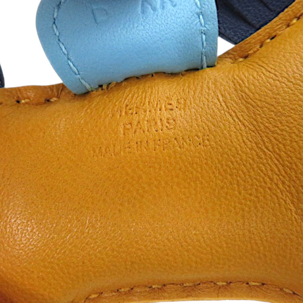 Hermes Rodeo PM Lambskin Jaune d'Or Key Holder — view 4