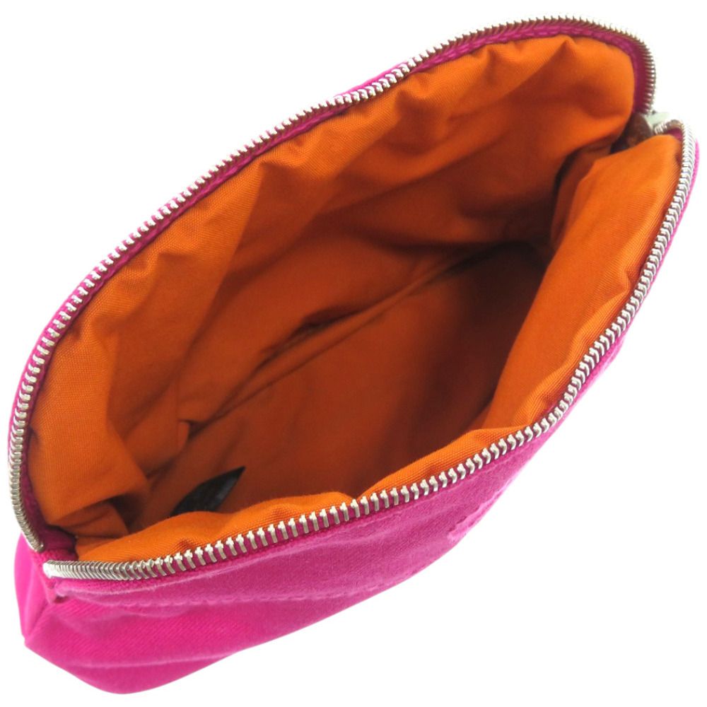 Hermes Bolide Pouch Mini Cotton Leather Pink Purple — view 4
