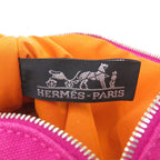Hermes Bolide Pouch Mini Cotton Leather Pink Purple — view 6