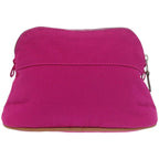 Hermes Bolide Pouch Mini Cotton Leather Pink Purple — view 2