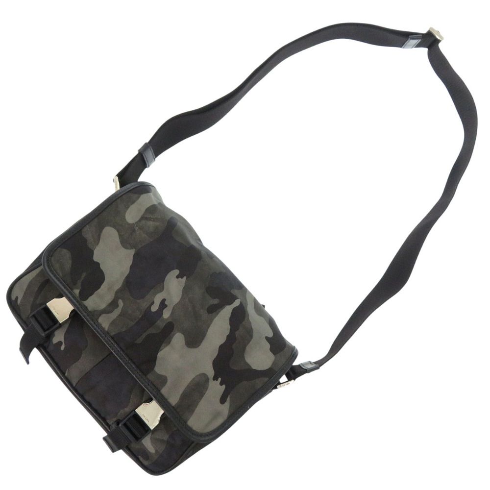 Prada Tessuto Camouflage Pattern Messenger — view 4