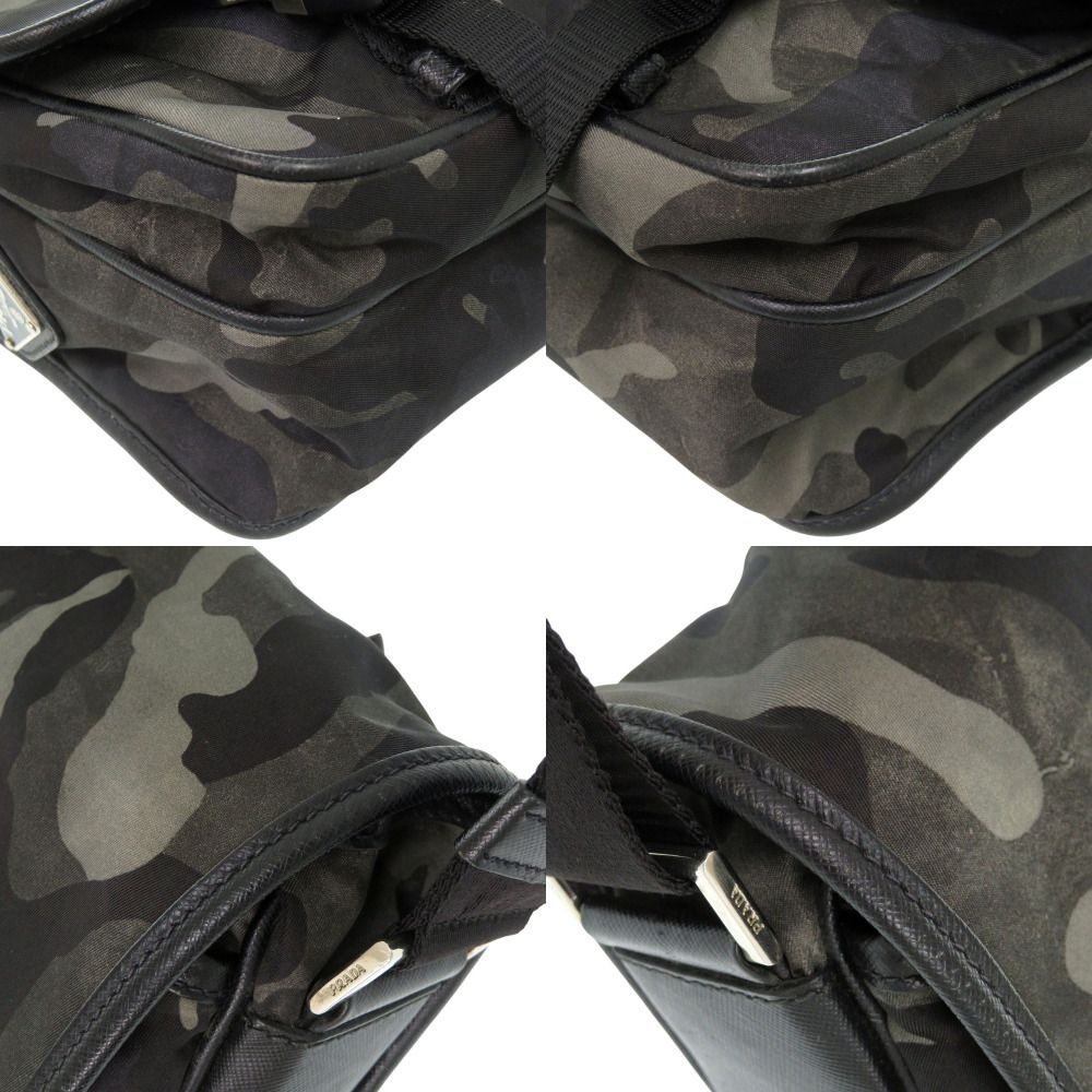 Prada Tessuto Camouflage Pattern Messenger — view 7