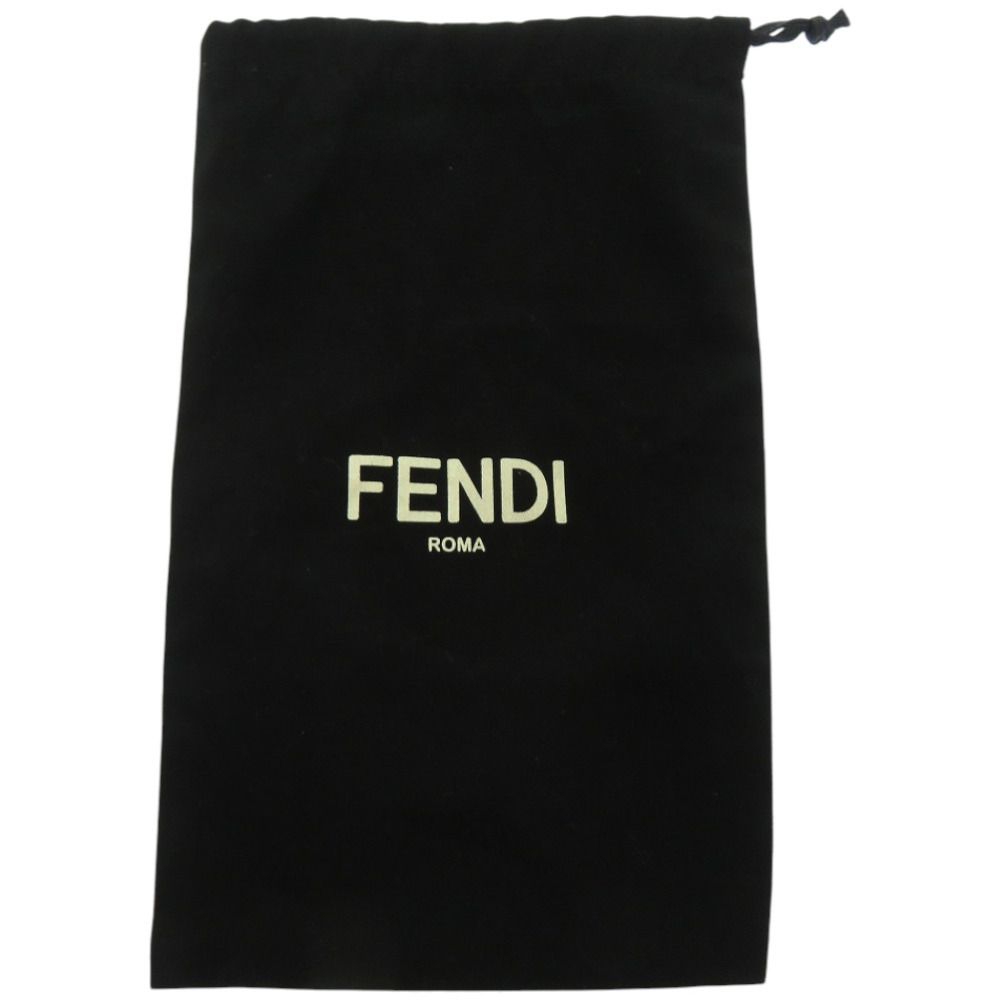Fendi Pocket Charm Belt Bag Leather Black Red Key Holder — view 8