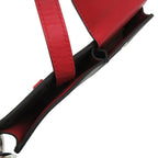 Fendi Pocket Charm Belt Bag Leather Black Red Key Holder — view 5
