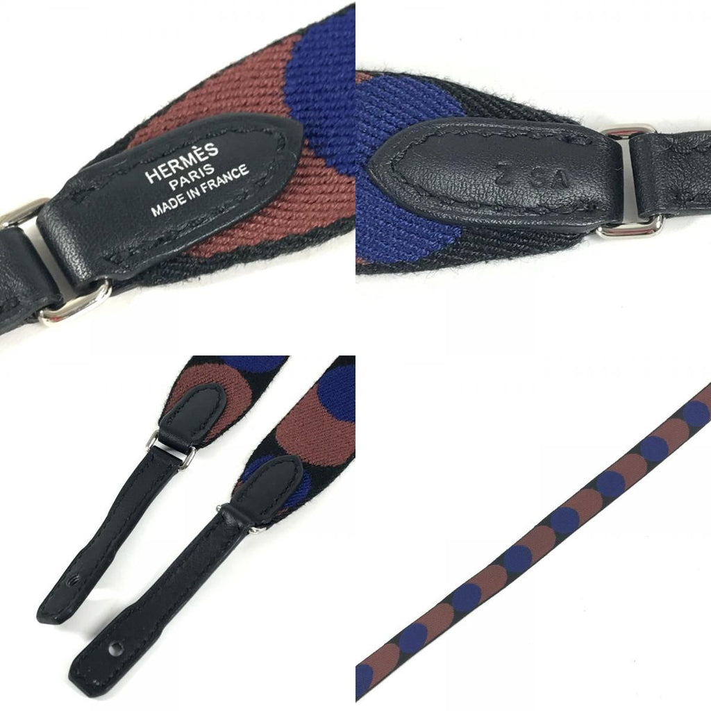 Hermes Shoulder Strap Sungle Flipper Ball Leather Canvas Brown — view 8