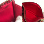 Louis Vuitton Coin Case Pochette Cles NM Monogram Vernis Canvas Pink — view 9