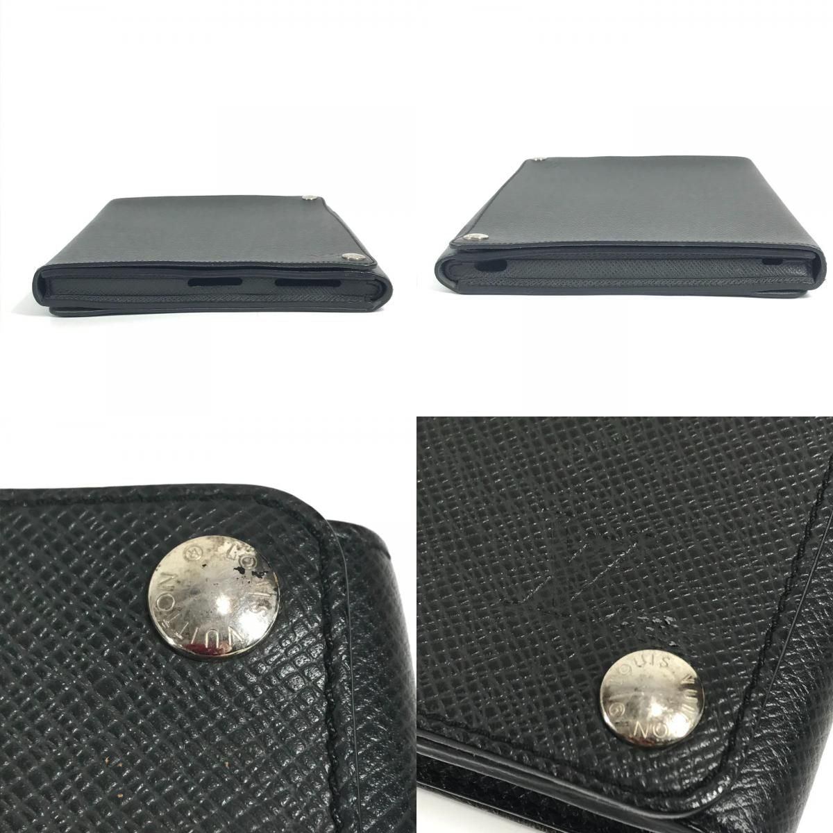 Louis Vuitton Ipad Case Etui Taiga Leather Ardoise Black — view 7