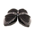 Celine Loafers Slip on Pointed Toe Patent Suede 38 Black — view 2