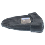 Prada Rubber Logo Beanie Knit Hat Black — view 4