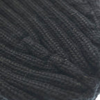 Prada Rubber Logo Beanie Knit Hat Black — view 6