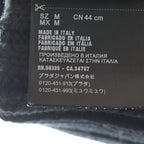 Prada Rubber Logo Beanie Knit Hat Black — view 8