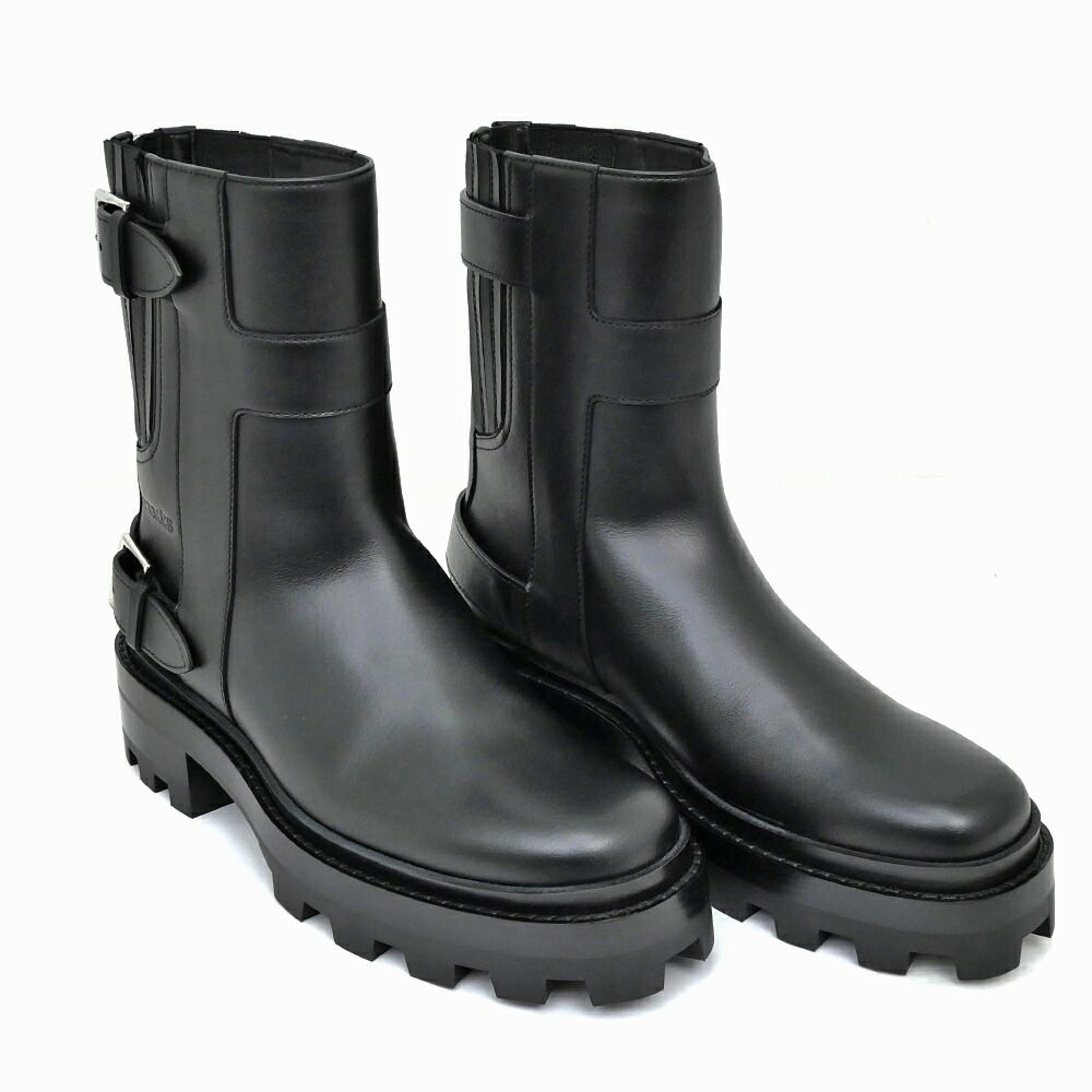 Hermes Short Boots Jamie 38.5 Black Noir Leather — view 5