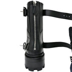 Hermes Short Boots Jamie 38.5 Black Noir Leather — view 7
