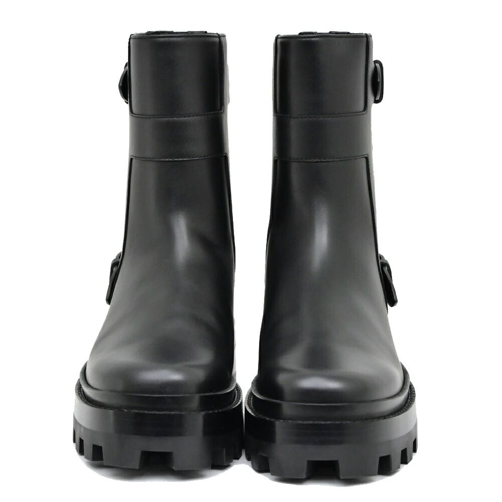 Hermes Short Boots Jamie 38.5 Black Noir Leather — view 3