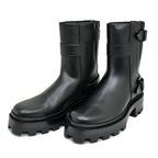 Hermes Short Boots Jamie 38.5 Black Noir Leather — view 4
