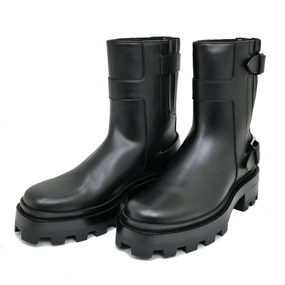 Hermes Short Boots Jamie 38.5 Black Noir Leather — view 4