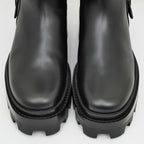 Hermes Short Boots Jamie 38.5 Black Noir Leather — view 6