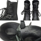 Hermes Short Boots Land 38 Black Noir Leather — view 9