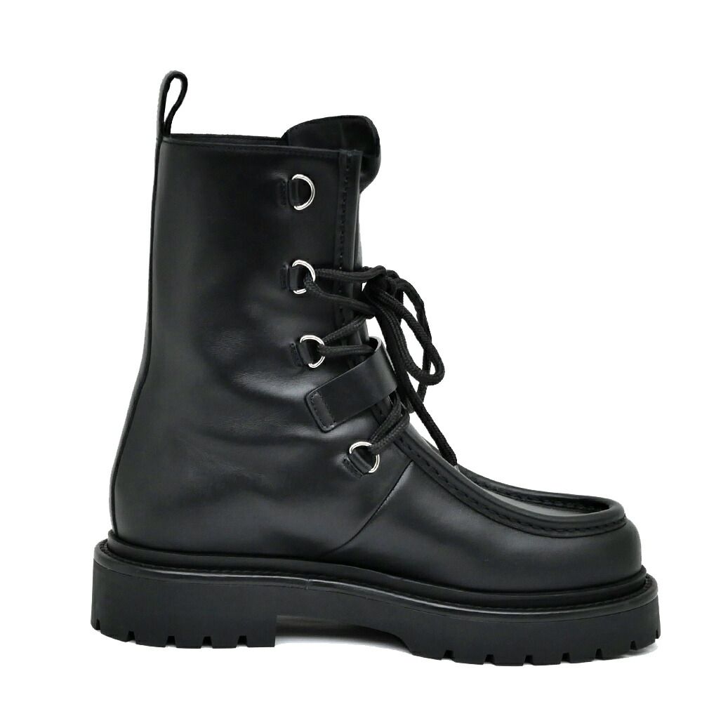 Hermes Short Boots Land 38 Black Noir Leather — view 2