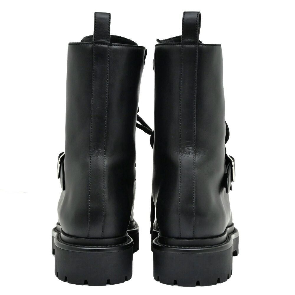 Hermes Short Boots Land 38 Black Noir Leather — view 7