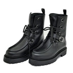 Hermes Short Boots Land 38 Black Noir Leather — view 4