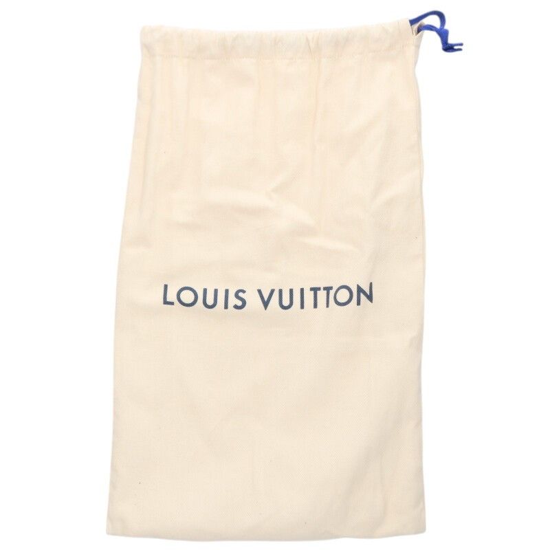 Louis Vuitton Time Outline Monogram Leather Sneakers with Logo Patch — view 5