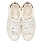 Louis Vuitton Time Outline Monogram Leather Sneakers with Logo Patch — view 4