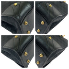 Gucci Black GG Canvas Leather Tote Handbag — view 3