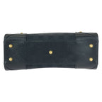 Gucci Black GG Canvas Leather Tote Handbag — view 9