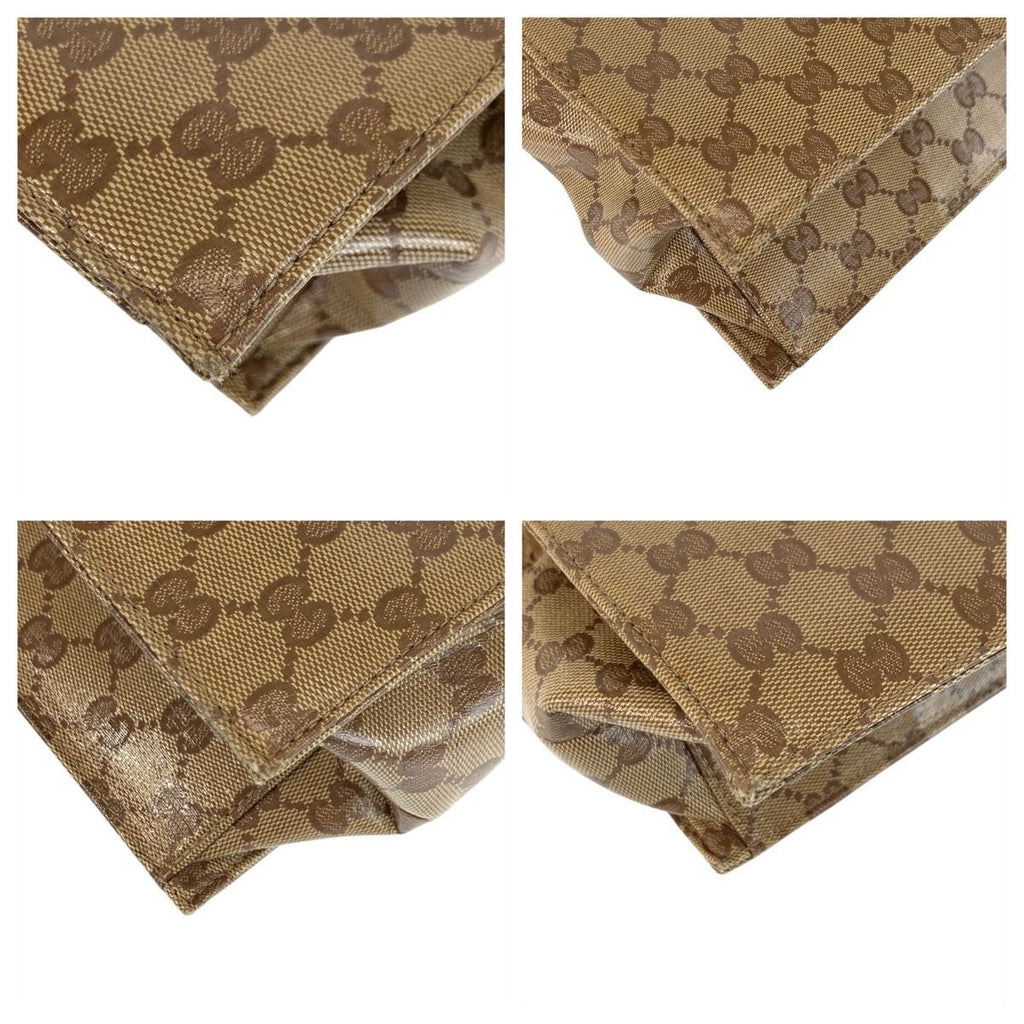Gucci GG Crystal Beige Dark Brown Business Bag — view 3