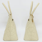 Chanel Medallion Tote Ivory Caviar Leather Handbag — view 4