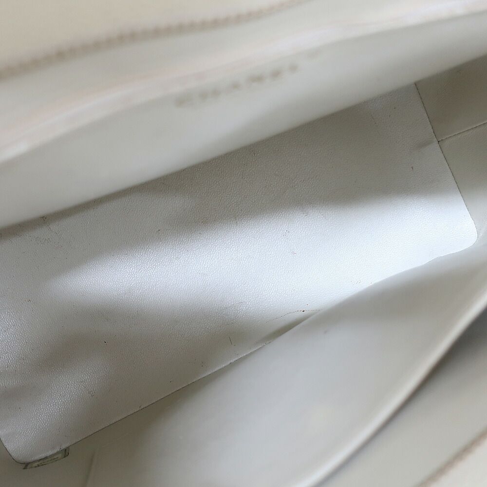 Chanel Medallion Tote Ivory Caviar Leather Handbag — view 6