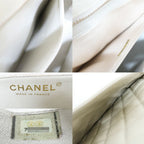 Chanel Medallion Tote Ivory Caviar Leather Handbag — view 7