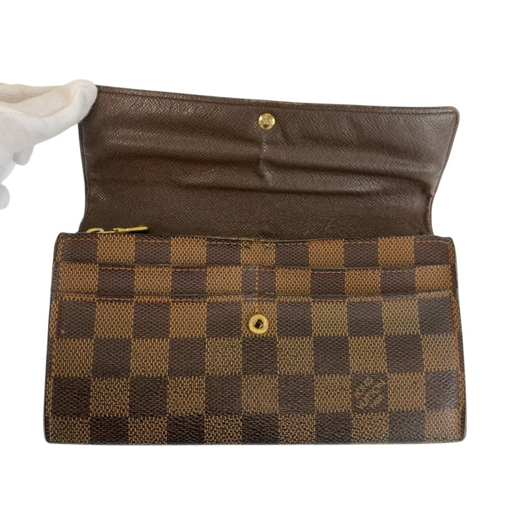Louis Vuitton Damier Portefeuille Sarah Brown Long — view 7